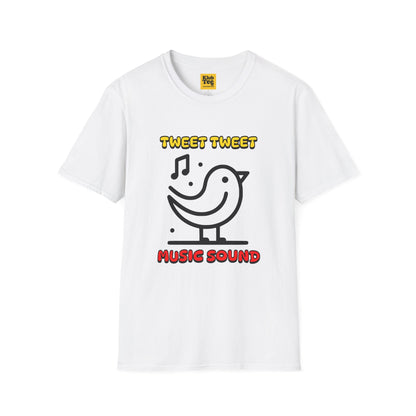 Tweet Tweet Music Sound T-Shirt - Bird Music Tee