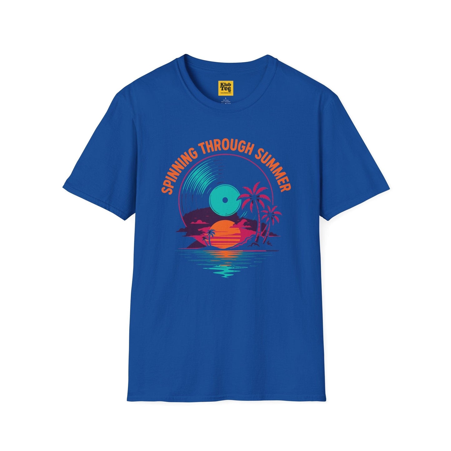 Spinning Through Summer T-Shirt - Vinyl Tropical