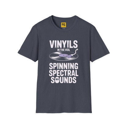 Vinyl Vibes Halloween T-Shirt - Vintage Music Style