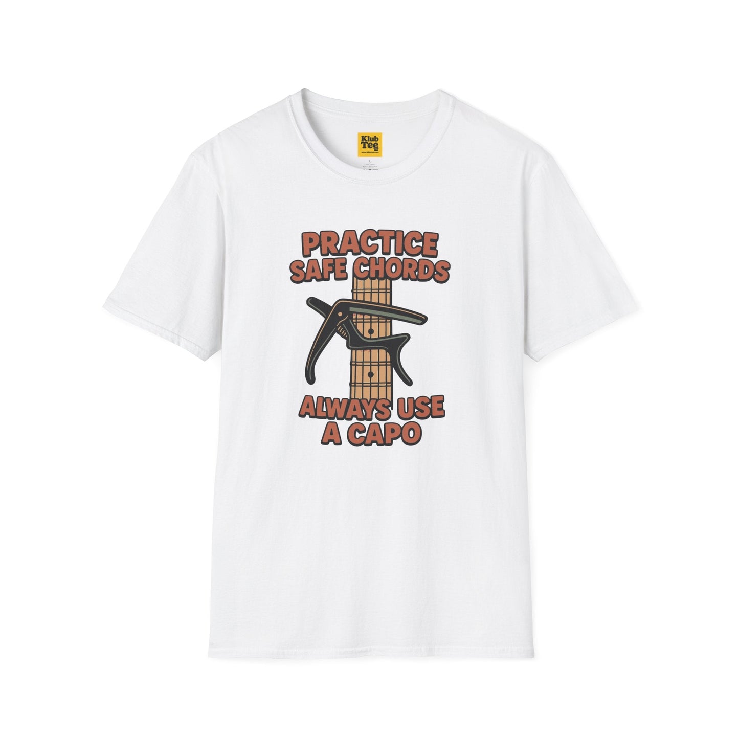 Practice Safe Chords T-Shirt - Guitar Humor
