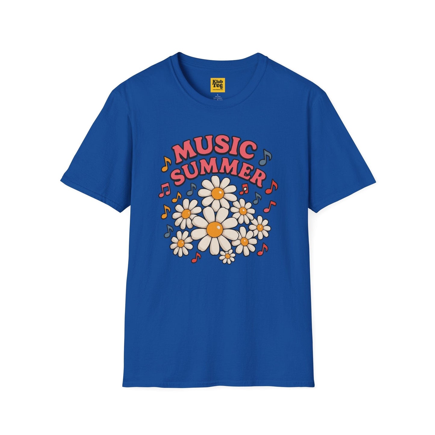 Summer Floral Music T-Shirt - Seasonal Design
