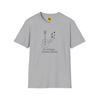 Six Strings Infinite Stories T-Shirt - Guitar