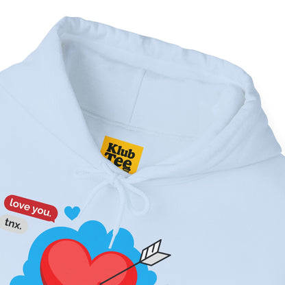 Love You Heart Hoodie - Gift for your love