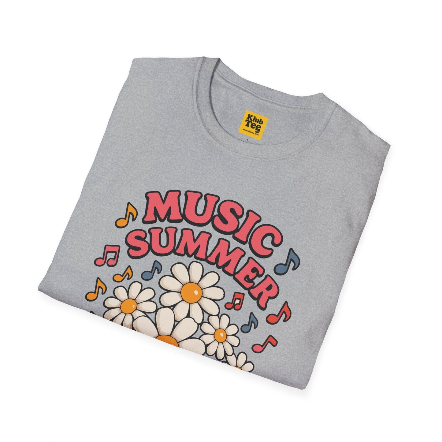 Summer Floral Music T-Shirt - Seasonal Design