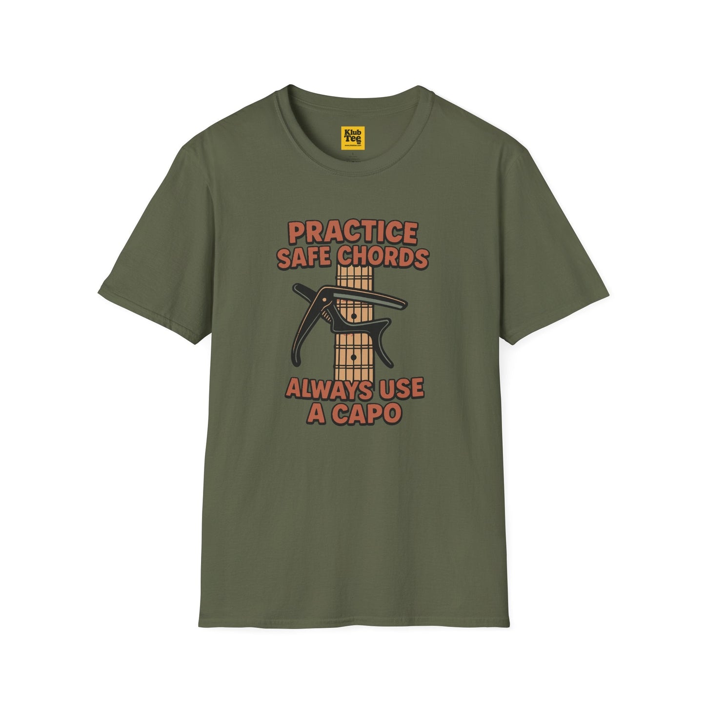 Practice Safe Chords T-Shirt - Guitar Humor