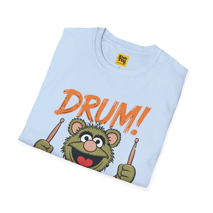Playful Drums T-Shirt - Fun Percussion Design