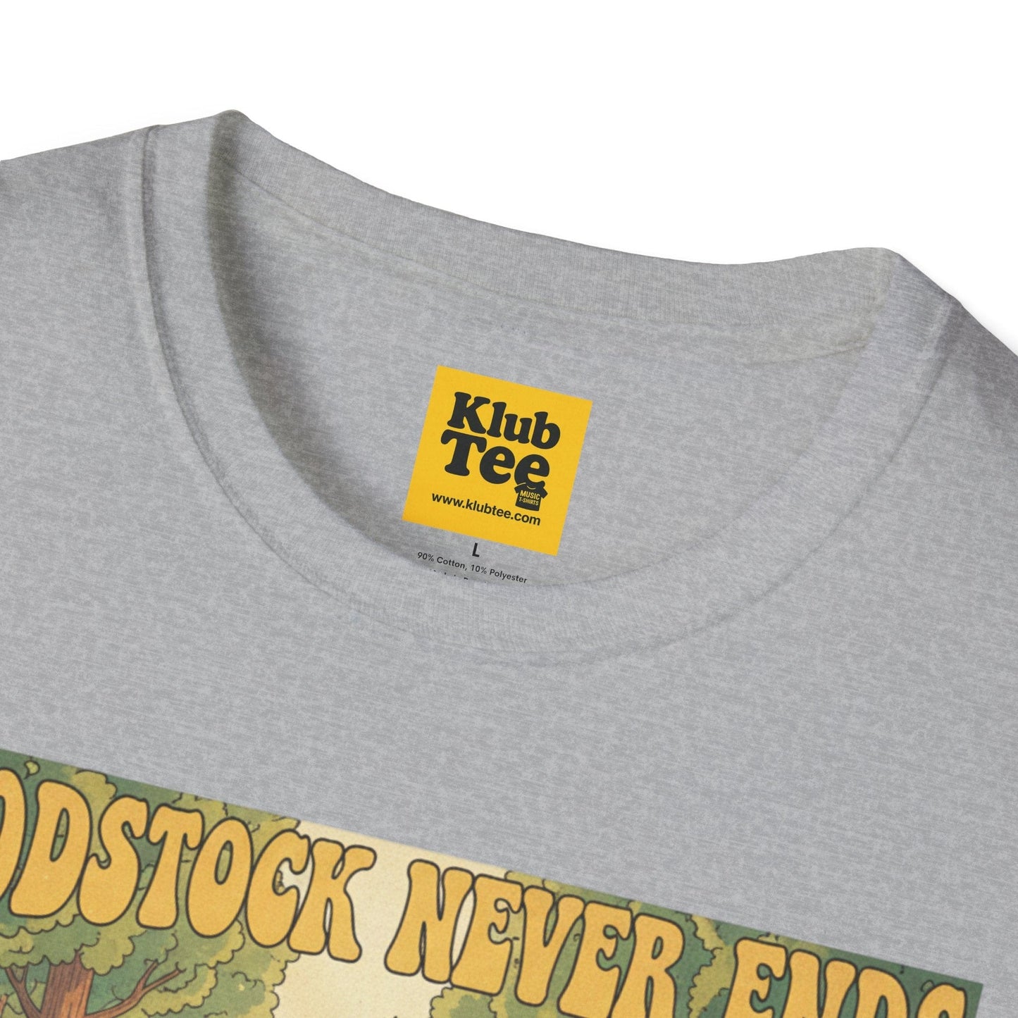 Woodstock Never Ends T-Shirt - Retro Peace Festival