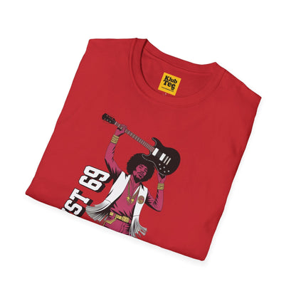 August 69 Guitar Rock Tee | Retro Musician Graphic