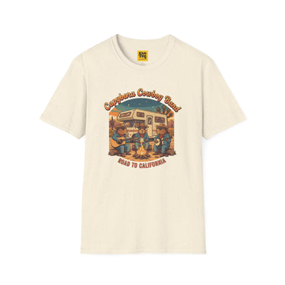 Capybara Cowboy Band T-Shirt - Road Trip Adventure Tee