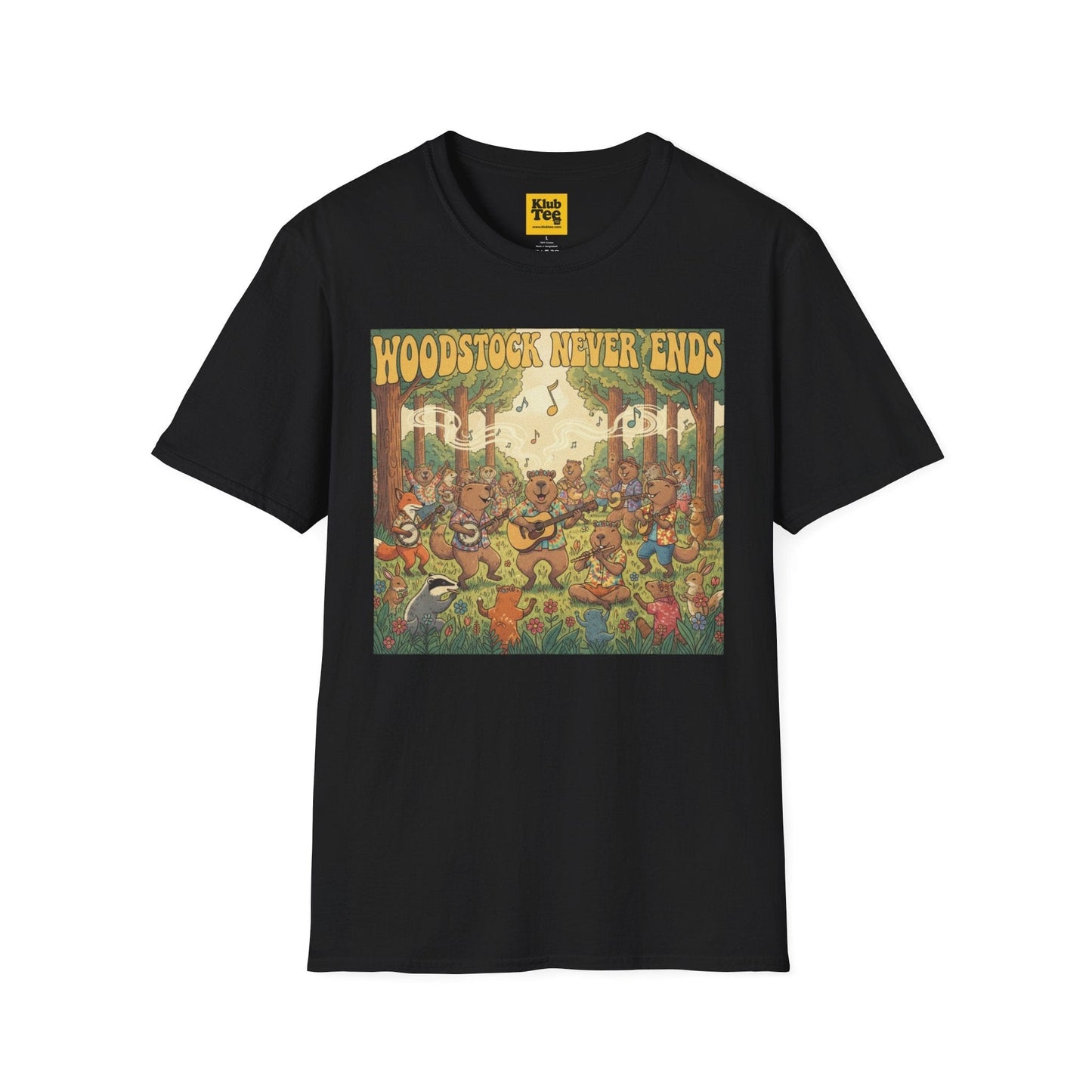 Woodstock Never Ends T-Shirt - Retro Peace Festival