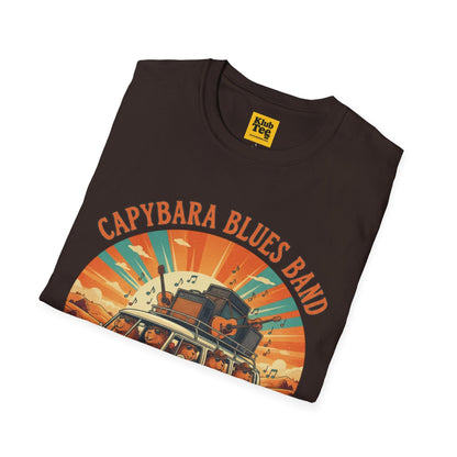 Capybara Blues Band T-Shirt - Vintage Road Trip Tee