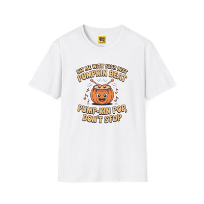 Pumpkin Beat Halloween T-Shirt - Funny Music Tee