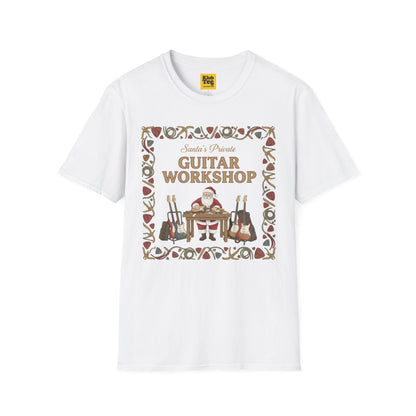 Santa's Guitar Workshop T-Shirt - Christmas Music