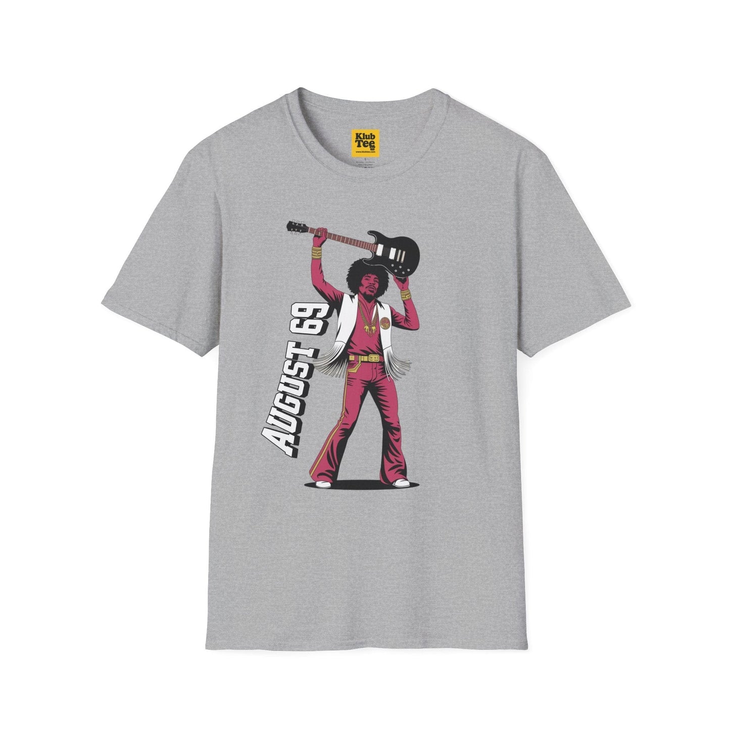 August 69 Guitar Rock Tee | Retro Musician Graphic