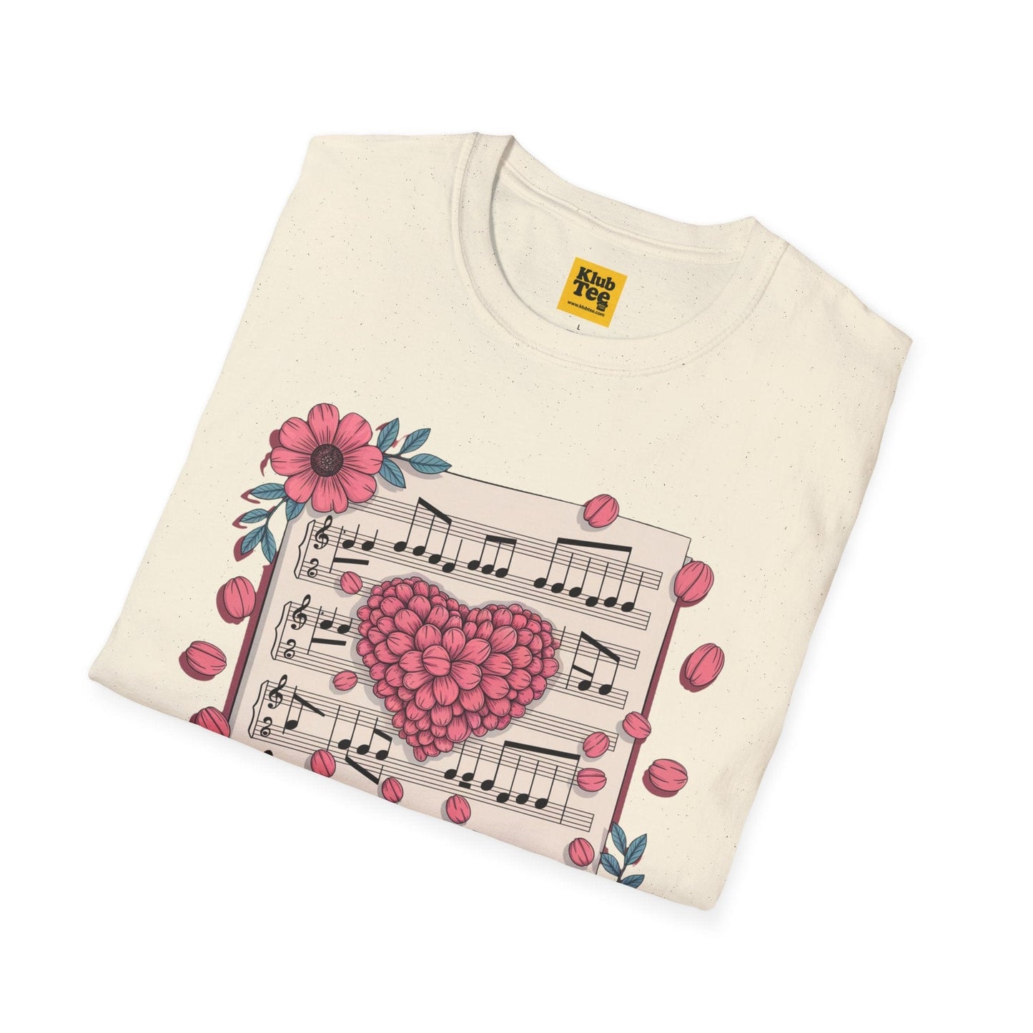 Romantic Music Notes T-Shirt - Love Song