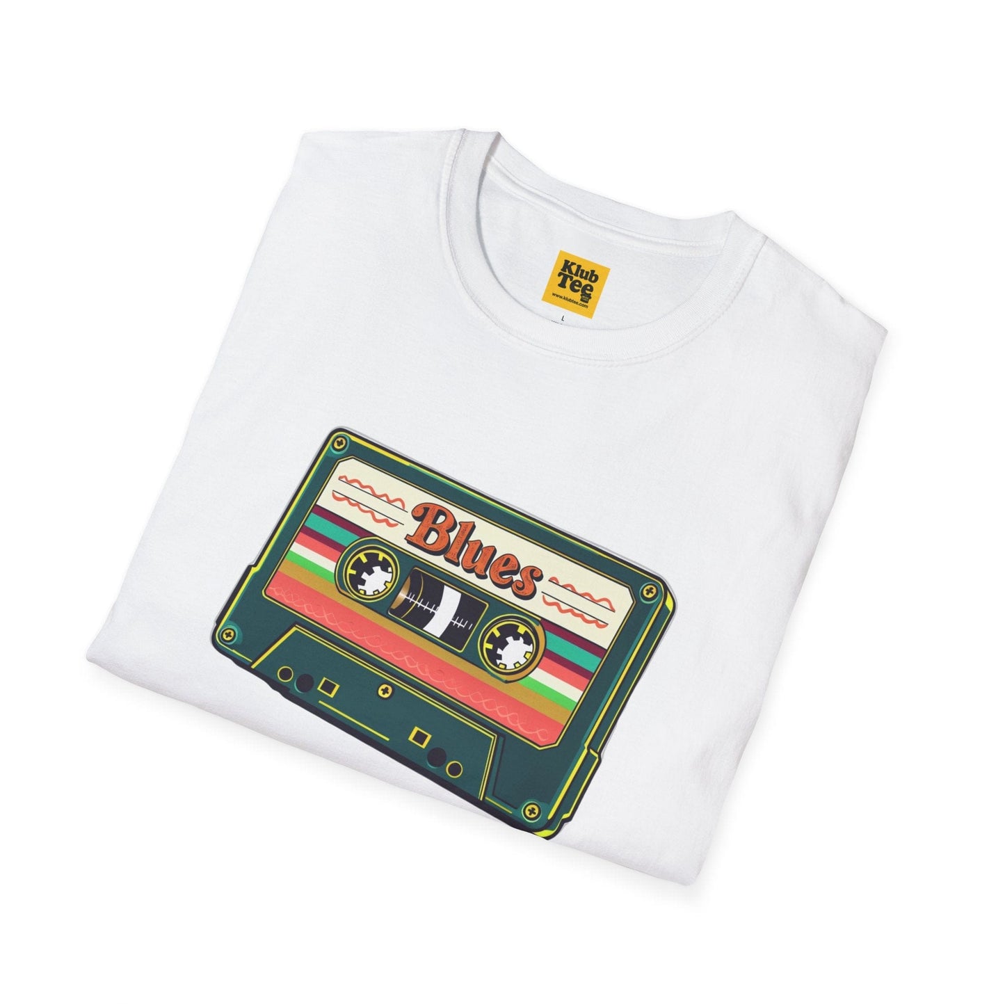 Vintage Blues Cassette T-Shirt - Retro Music
