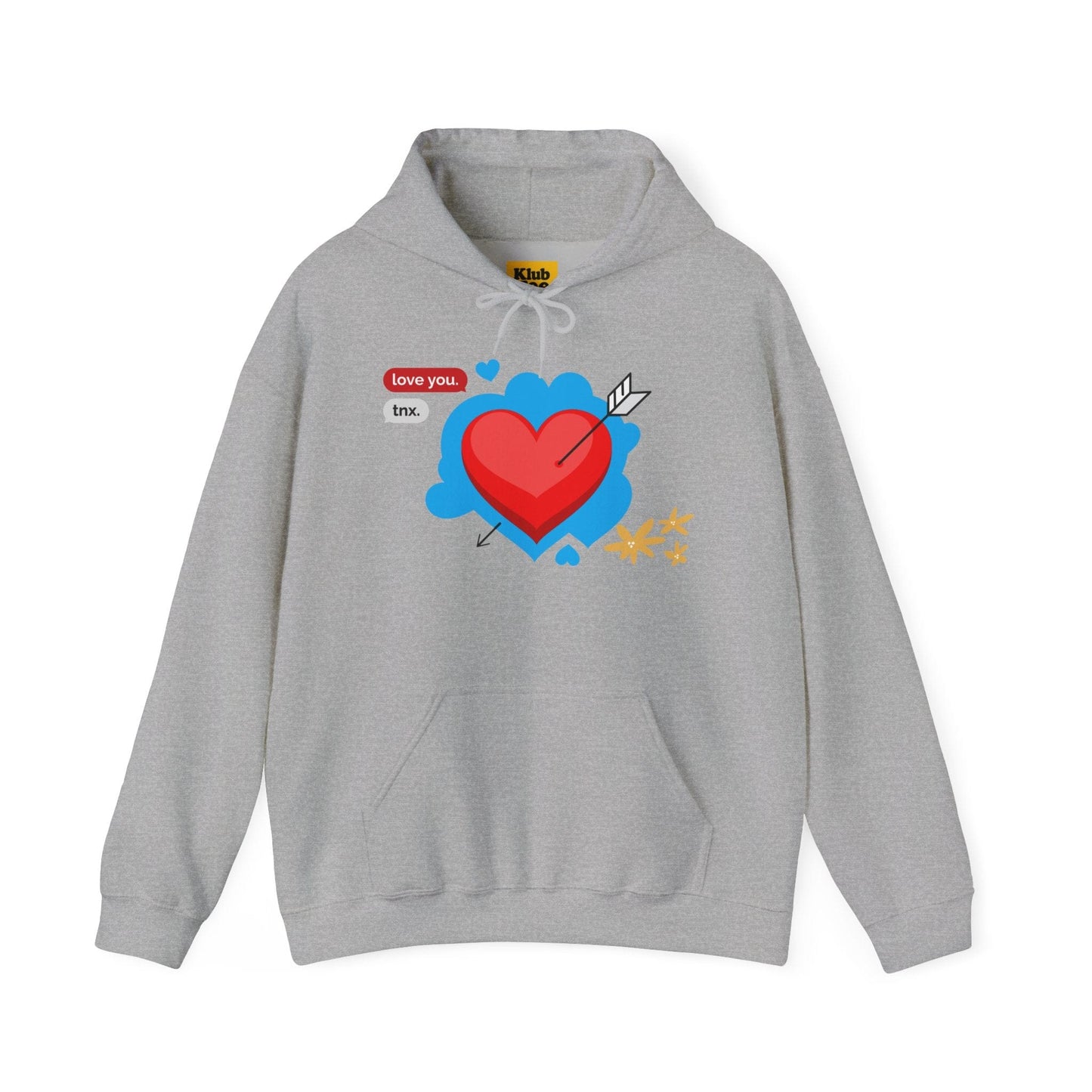 Love You Heart Hoodie - Gift for your love