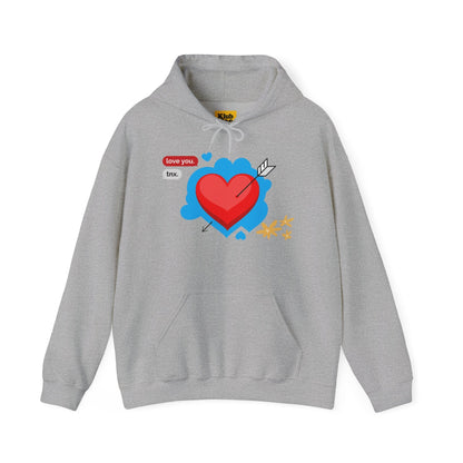 Love You Heart Hoodie - Gift for your love