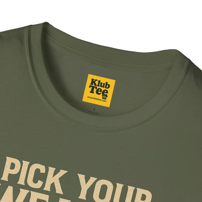 Pick Your Weapon T-Shirt - Guitar Choice