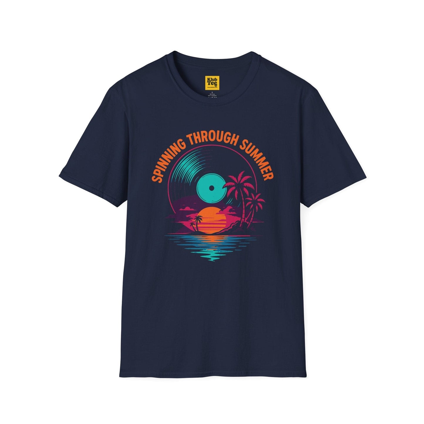 Spinning Through Summer T-Shirt - Vinyl Tropical