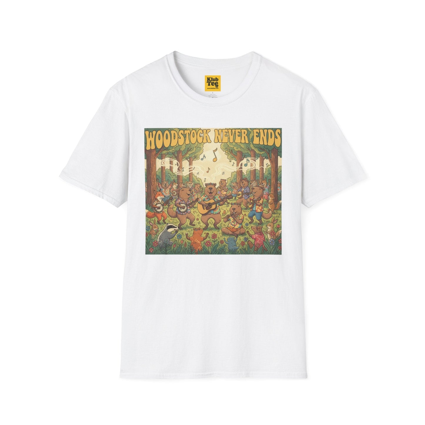 Woodstock Never Ends T-Shirt - Retro Peace Festival