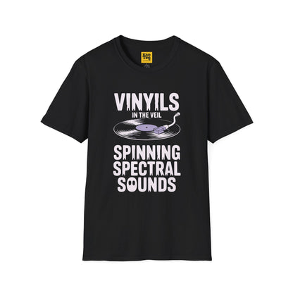 Vinyl Vibes Halloween T-Shirt - Vintage Music Style