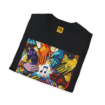 Colourful Hands Music T-Shirt - Unity Design