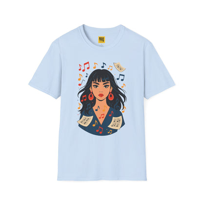 Music Notes & Sheets T-Shirt - Artistic Design