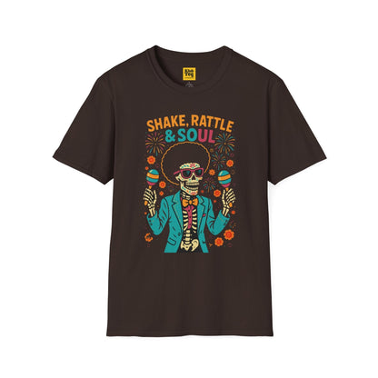 Shake Rattle & Soul T-Shirt - Skeleton Rock