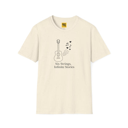 Six Strings Infinite Stories T-Shirt - Guitar