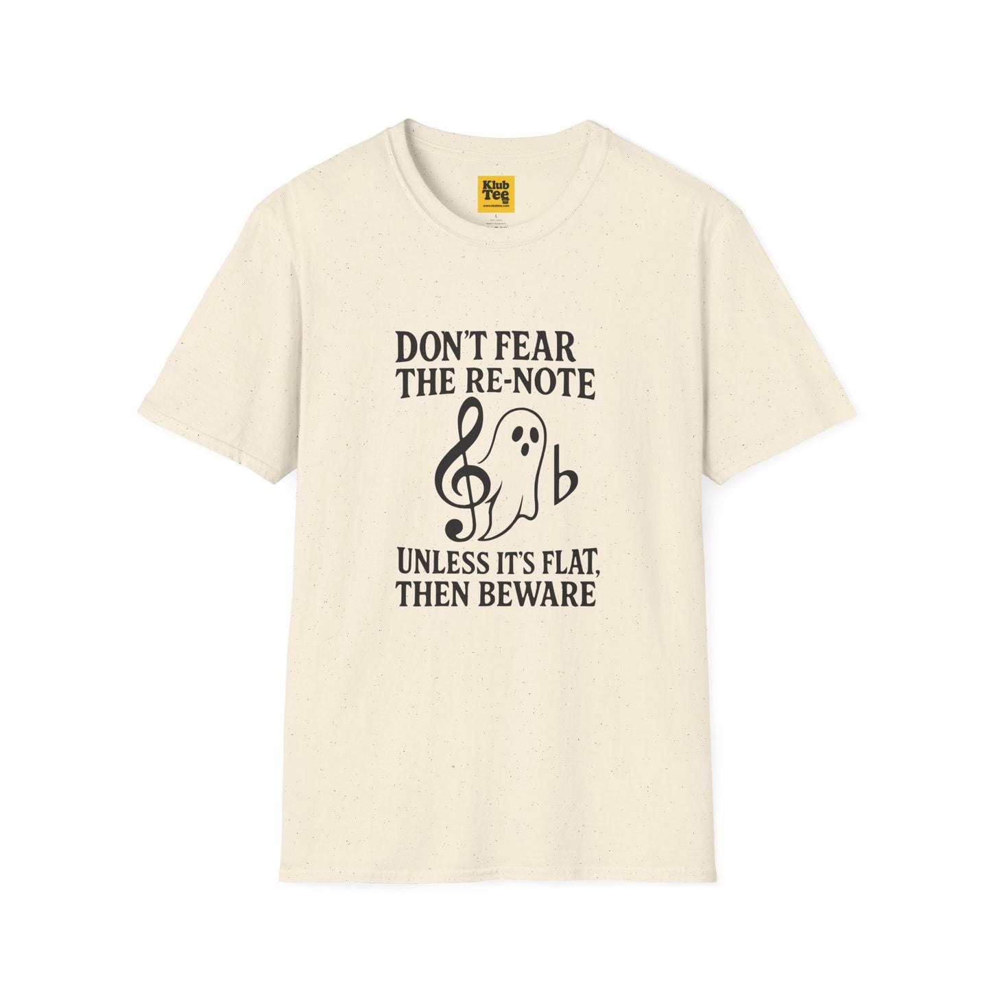 Ghost Note Music Humour T-Shirt - Funny Halloween Tee