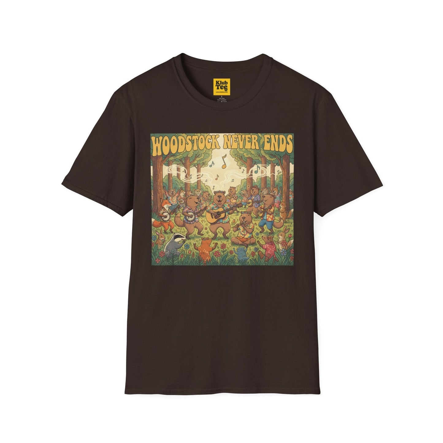 Woodstock Never Ends T-Shirt - Retro Peace Festival