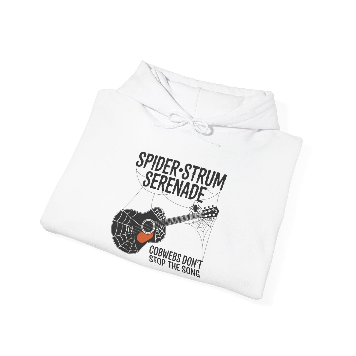 Spider-Strum Serenade Halloween Hoodie - Music Spook