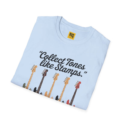 Collect Tones Like Stamps T-Shirt - Music Quote