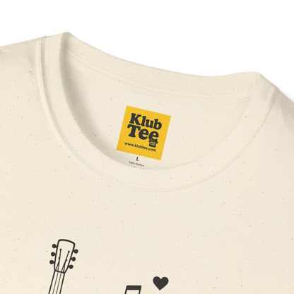 Six Strings Infinite Stories T-Shirt - Guitar