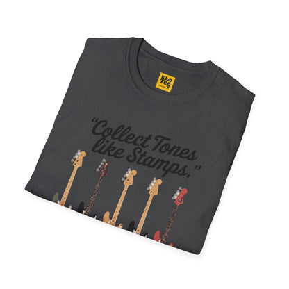 Collect Tones Like Stamps T-Shirt - Music Quote