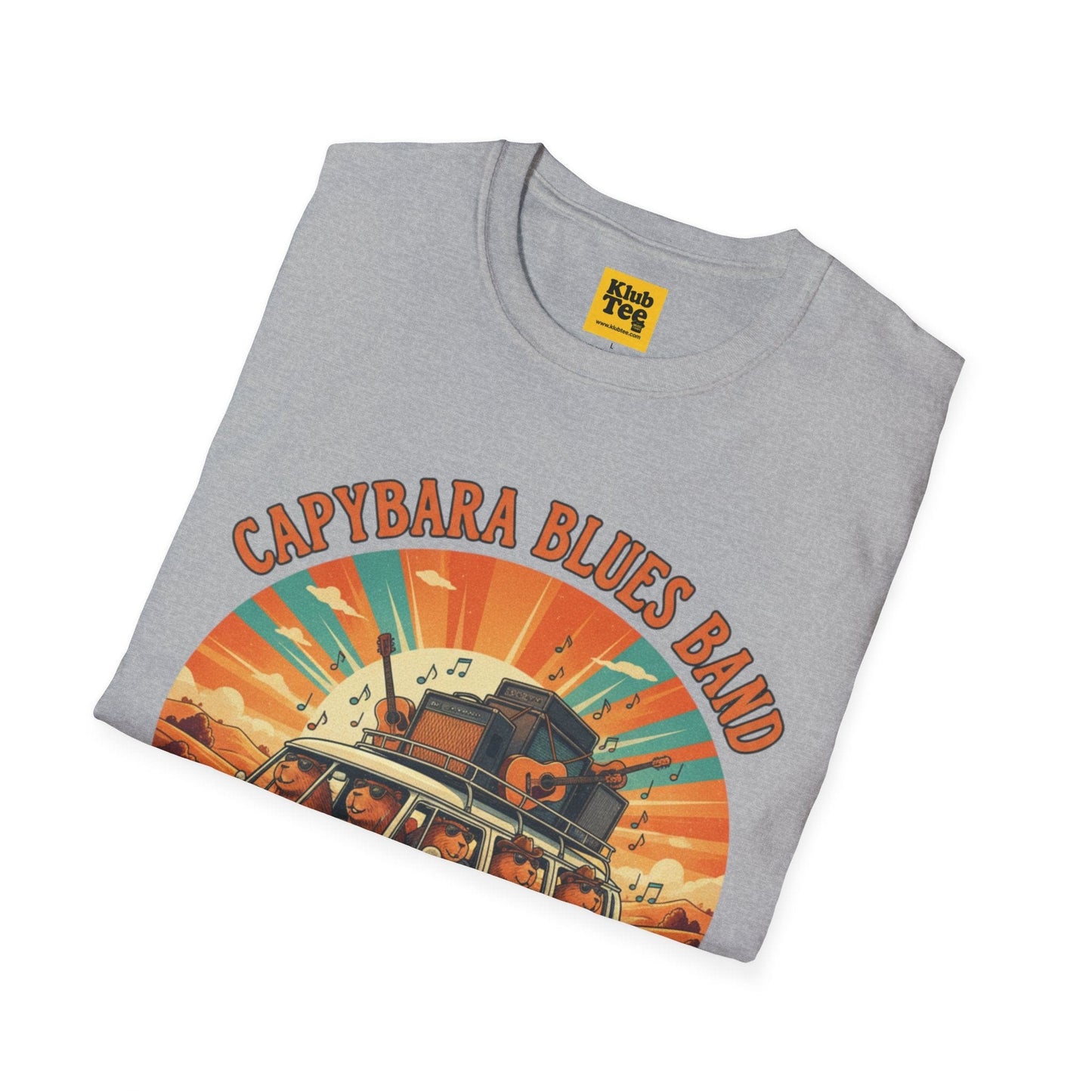 Capybara Blues Band T-Shirt - Vintage Road Trip Tee