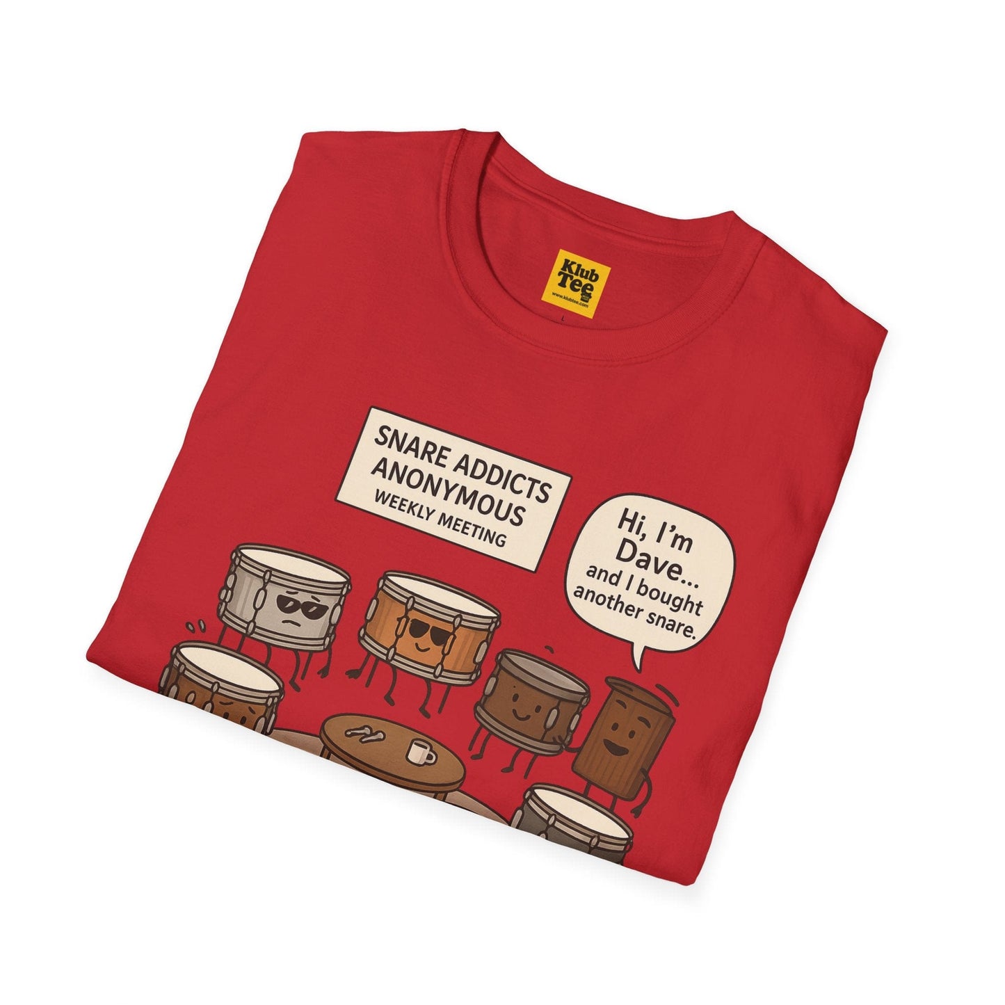 Snare Addicts Anonymous T-Shirt - Drummer Humor