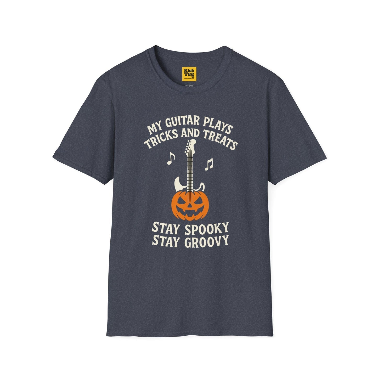Halloween Guitar T-Shirt - Spooky Music Design