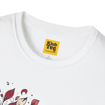 Floral Music Notes T-Shirt - Garden Melody