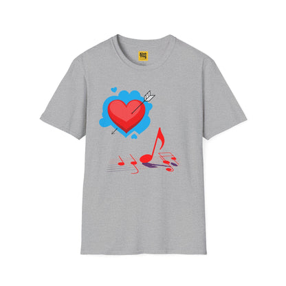 Music Love T-Shirt - Sweetheart Design