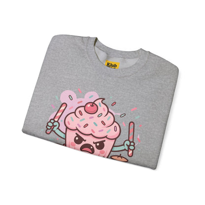 Frosted Fury Sweatshirt - Cute Dessert Graphic Tee