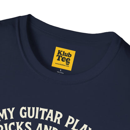 Halloween Guitar T-Shirt - Spooky Music Design