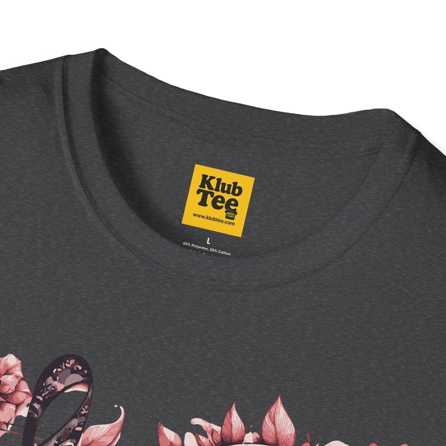 Floral Music Note T-Shirt - Single Note Design