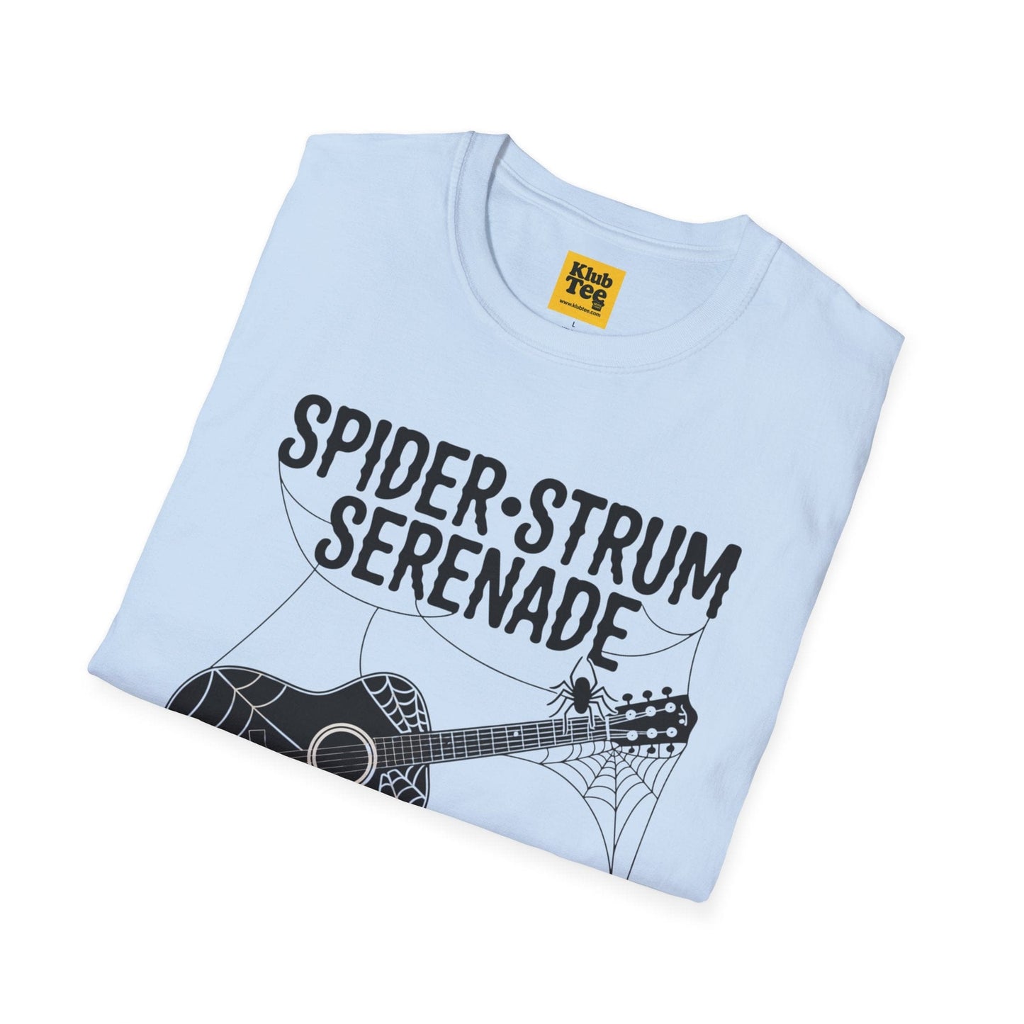 Spider Strum Serenade Halloween Music T-Shirt