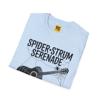 Spider Strum Serenade Halloween Music T-Shirt