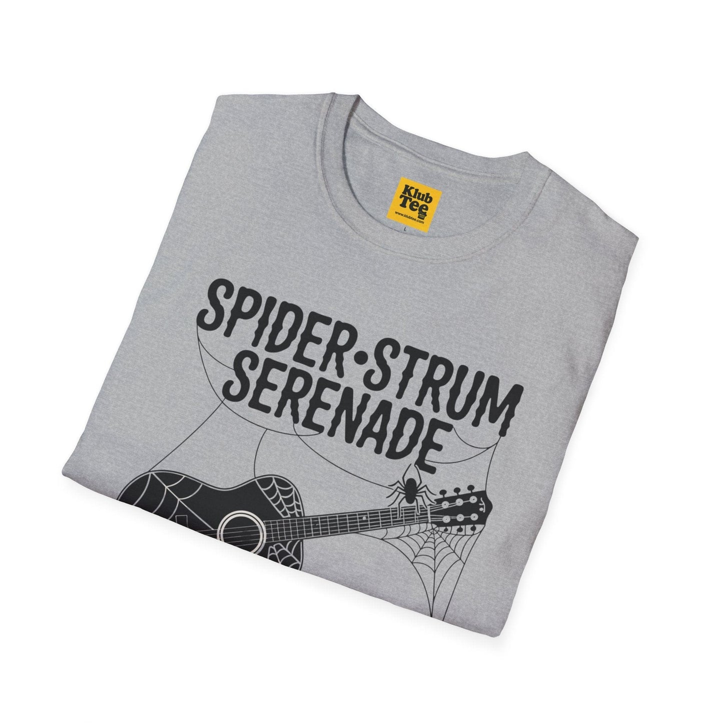 Spider Strum Serenade Halloween Music T-Shirt