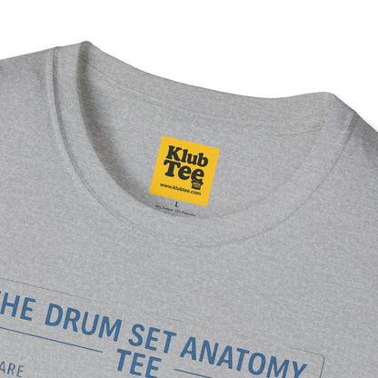 Drum Set Anatomy T-Shirt - Percussion Guide