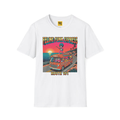 Feline Funk Express Softstyle Tee - Cat Music Lover