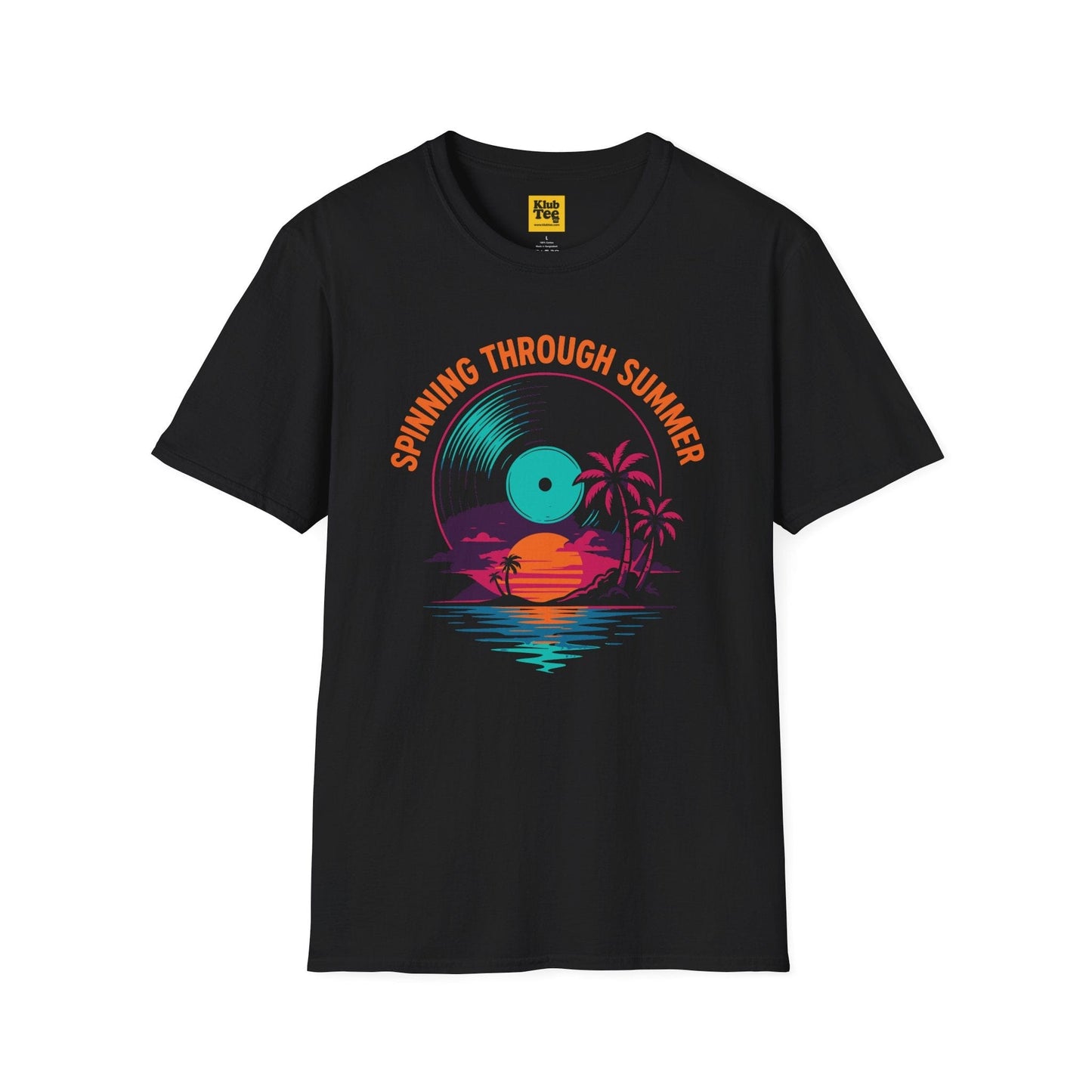 Spinning Through Summer T-Shirt - Vinyl Tropical